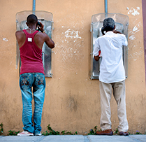 Cuba pay phones