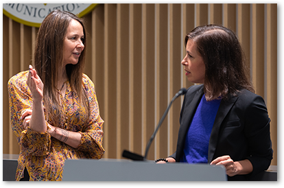 FCC Chairwoman Rosenworcel and CISA Director Easterly provide opening remarks at the FCC’s Border Gateway Protocol Security Workshop - click for larger version