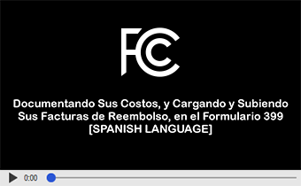 Click to play video: Documentando Costos en el Formulario 399